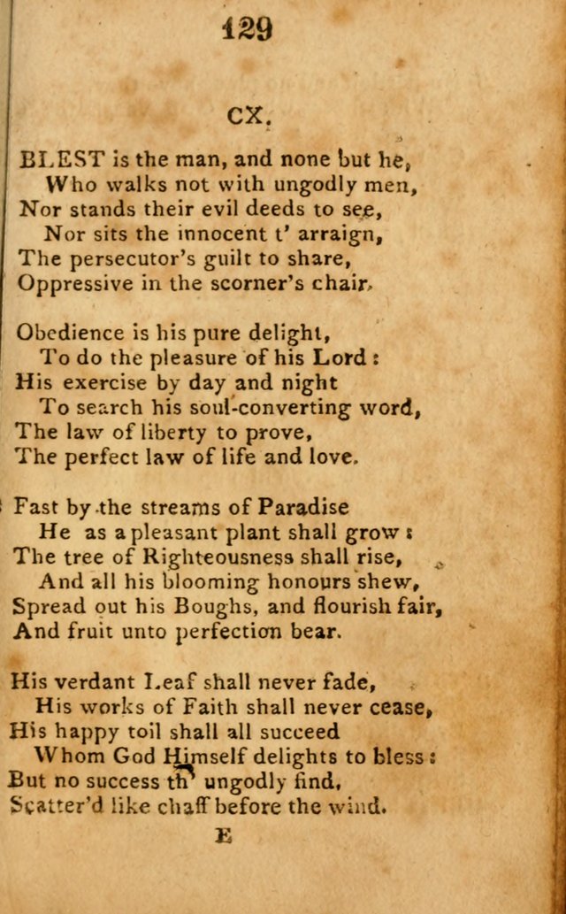 A Choice Selection of Hymns and Spiritual Songs: designed for the use of  the pious page 131