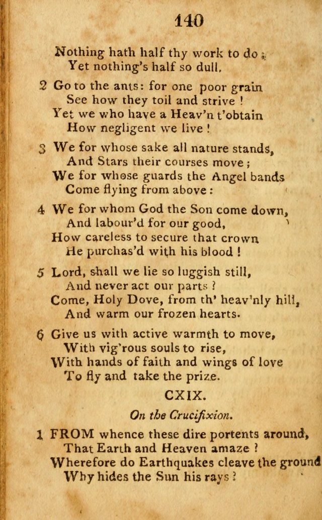 A Choice Selection of Hymns and Spiritual Songs: designed for the use of  the pious page 142