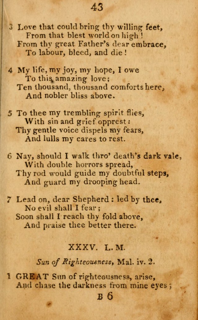 A Choice Selection of Hymns and Spiritual Songs: designed for the use of  the pious page 45