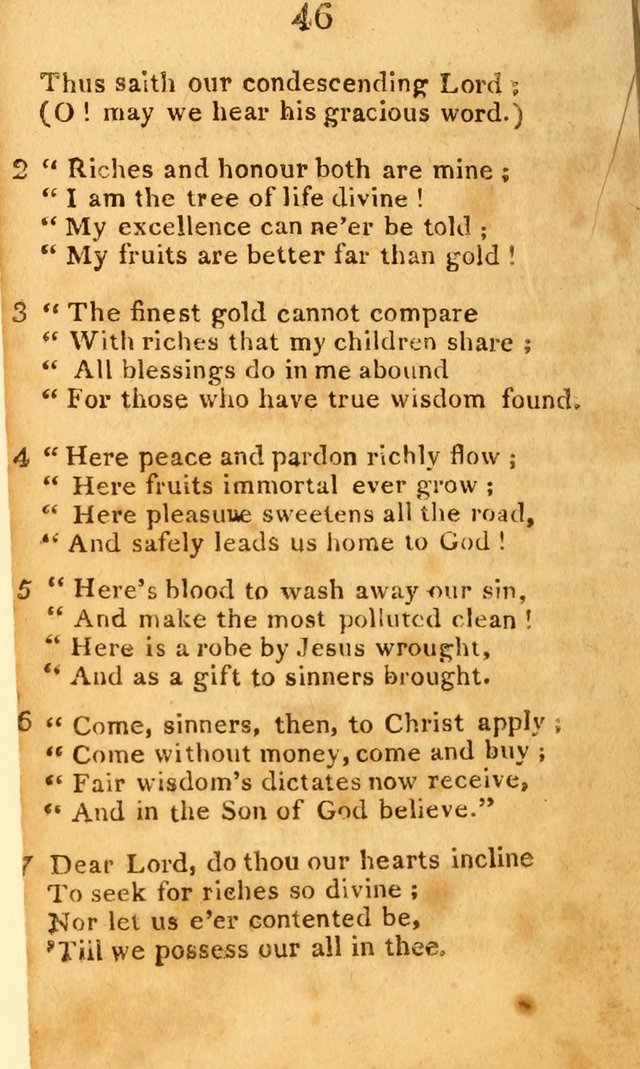A Choice Selection of Hymns and Spiritual Songs: designed for the use of  the pious page 48