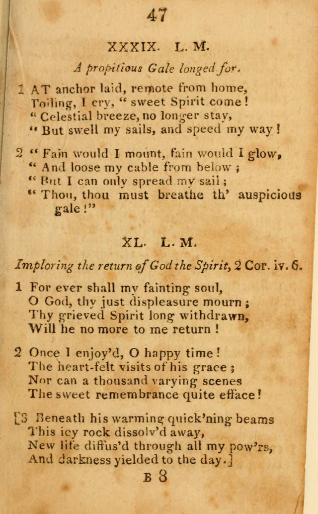 A Choice Selection of Hymns and Spiritual Songs: designed for the use of  the pious page 49