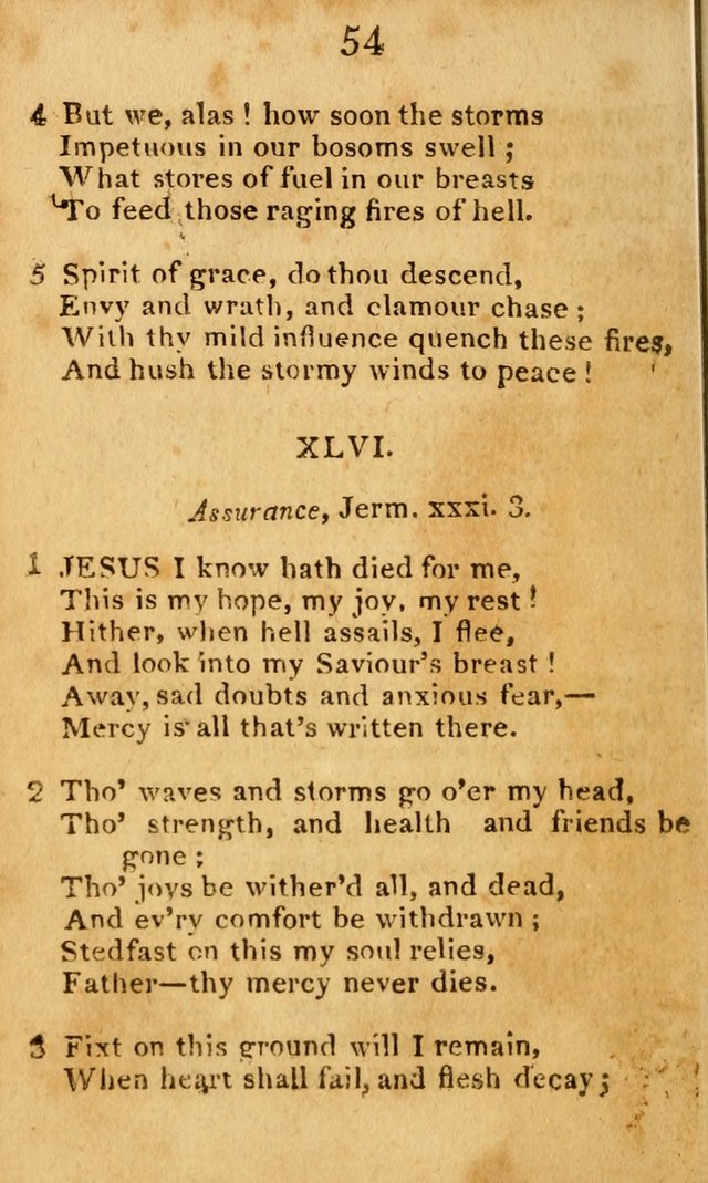 A Choice Selection of Hymns and Spiritual Songs: designed for the use of  the pious page 56