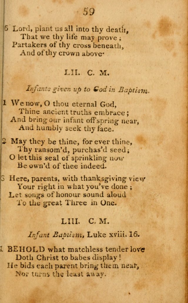 A Choice Selection of Hymns and Spiritual Songs: designed for the use of  the pious page 61