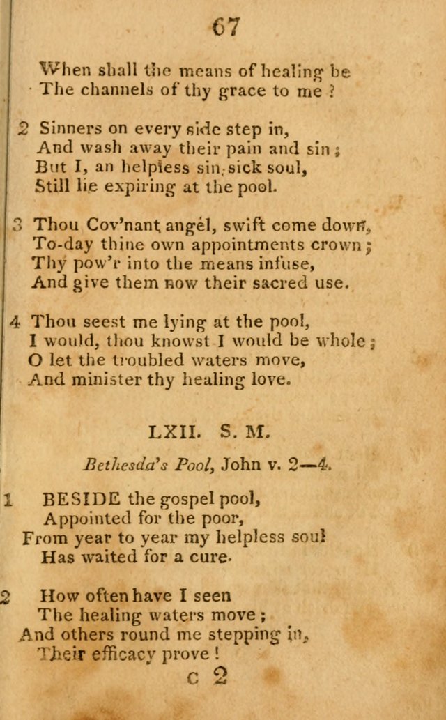 A Choice Selection of Hymns and Spiritual Songs: designed for the use of  the pious page 69