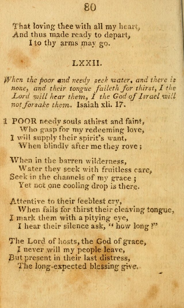 A Choice Selection of Hymns and Spiritual Songs: designed for the use of  the pious page 82