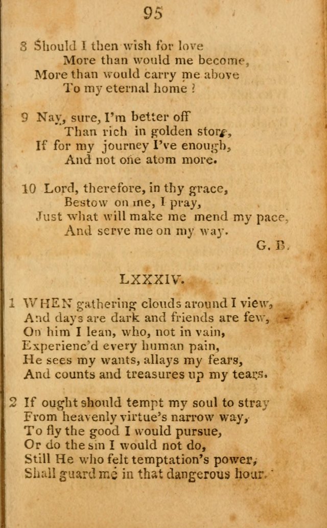 A Choice Selection of Hymns and Spiritual Songs: designed for the use of  the pious page 97