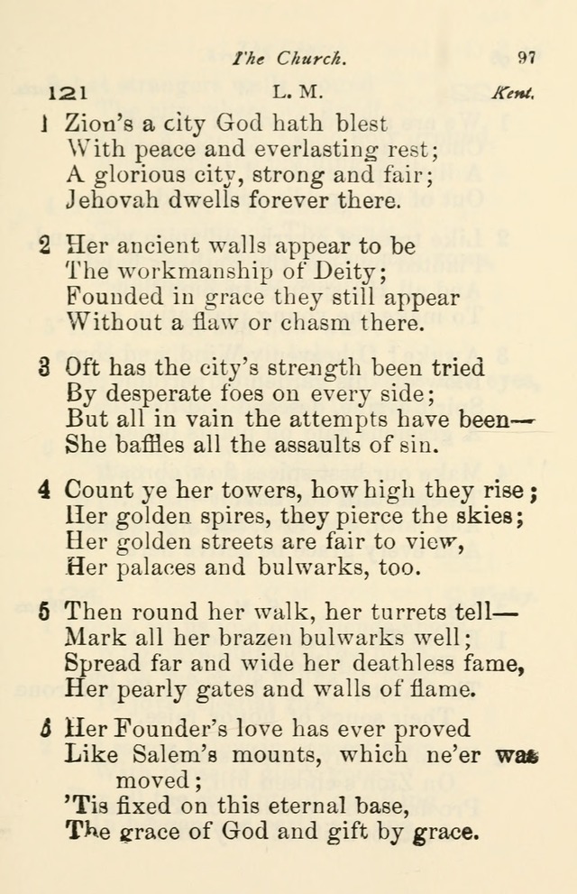 A Choice Selection of Hymns and Spiritual Songs for the use of the Baptist Church and all lovers of song page 100