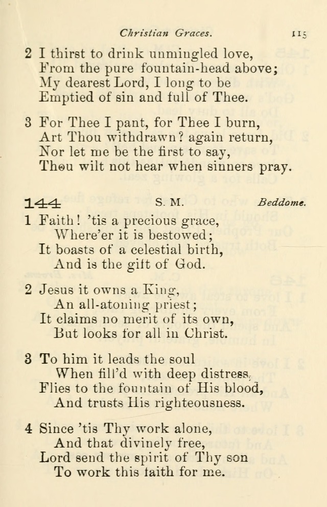 A Choice Selection of Hymns and Spiritual Songs for the use of the Baptist Church and all lovers of song page 118