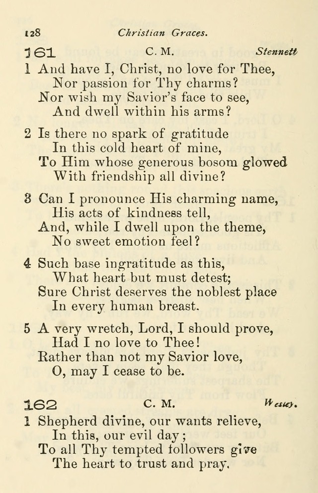 A Choice Selection of Hymns and Spiritual Songs for the use of the Baptist Church and all lovers of song page 131