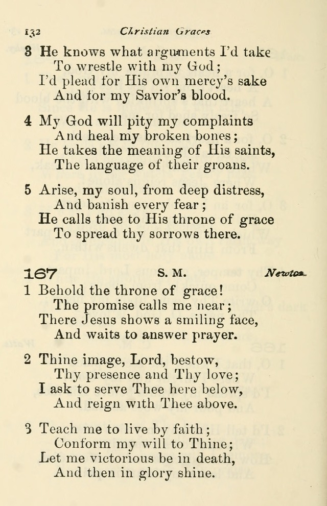 A Choice Selection of Hymns and Spiritual Songs for the use of the Baptist Church and all lovers of song page 135