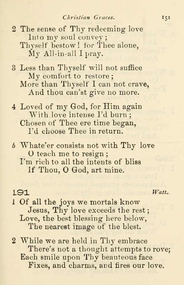 A Choice Selection of Hymns and Spiritual Songs for the use of the Baptist Church and all lovers of song page 154