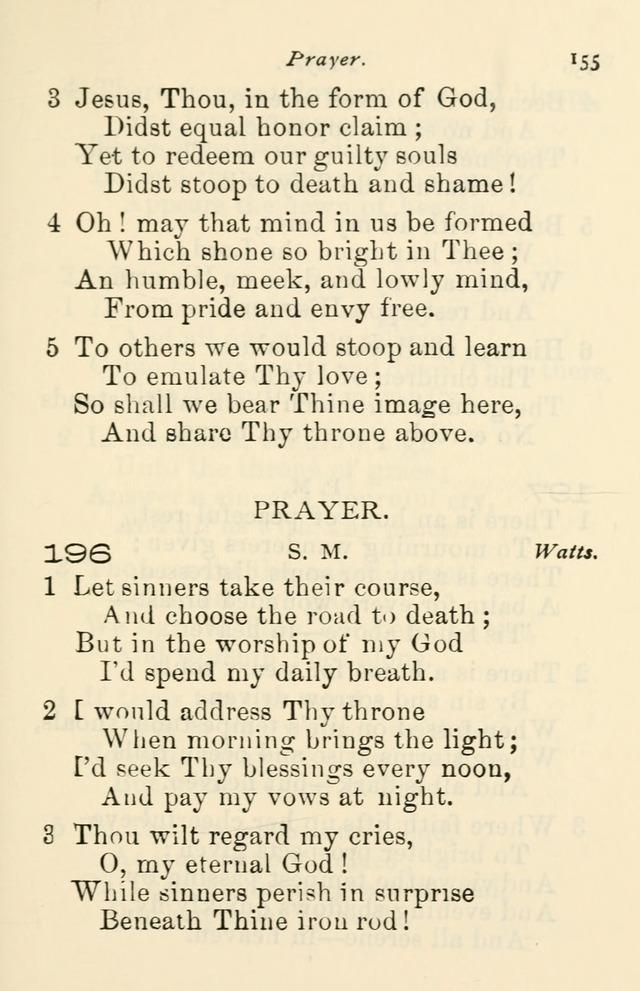 A Choice Selection of Hymns and Spiritual Songs for the use of the Baptist Church and all lovers of song page 158