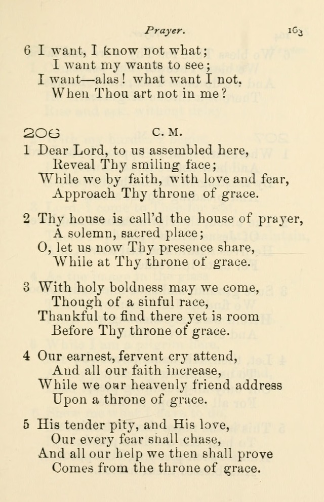 A Choice Selection of Hymns and Spiritual Songs for the use of the Baptist Church and all lovers of song page 166