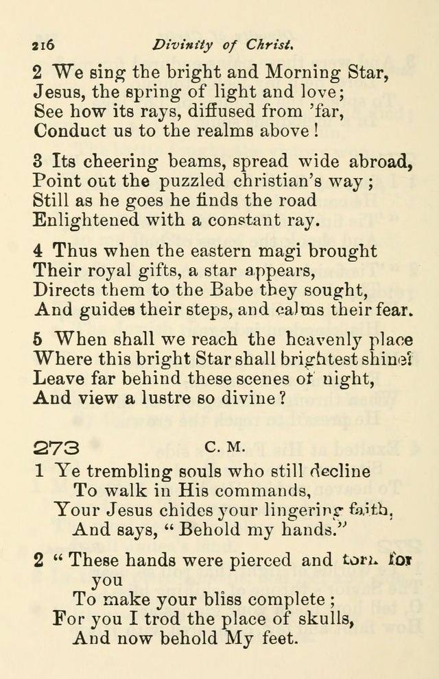 A Choice Selection of Hymns and Spiritual Songs for the use of the Baptist Church and all lovers of song page 219