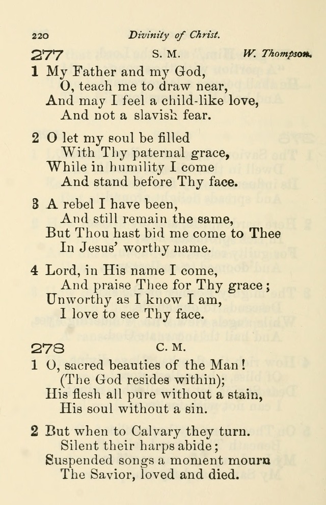 A Choice Selection of Hymns and Spiritual Songs for the use of the Baptist Church and all lovers of song page 223