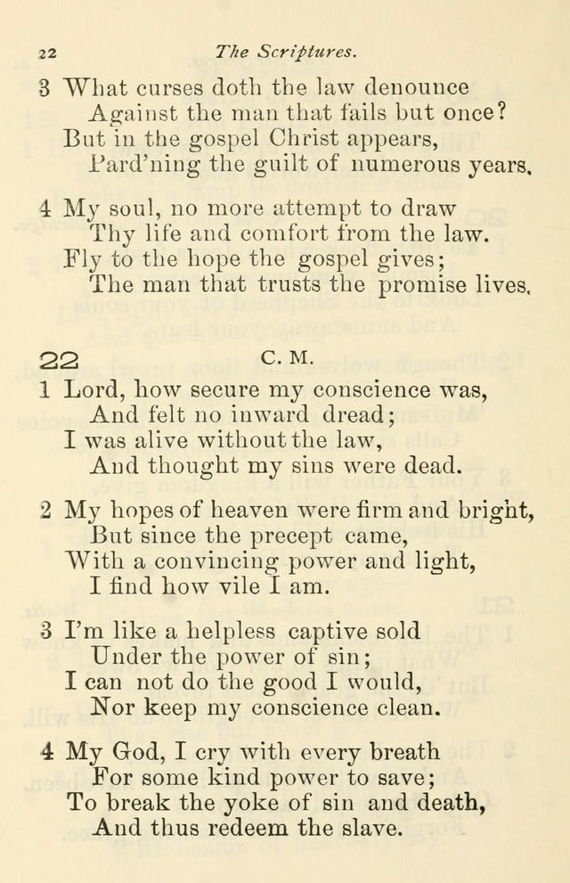 A Choice Selection of Hymns and Spiritual Songs for the use of the Baptist Church and all lovers of song page 25