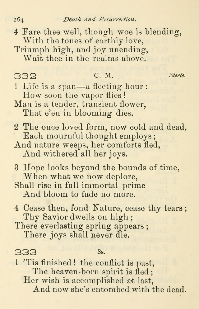 A Choice Selection of Hymns and Spiritual Songs for the use of the Baptist Church and all lovers of song page 267