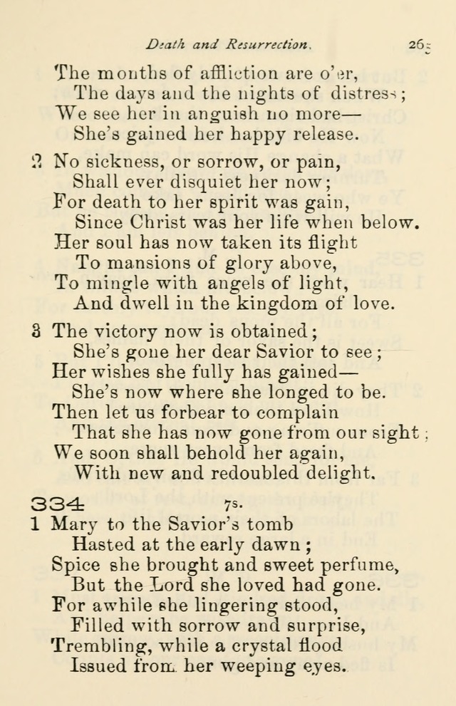 A Choice Selection of Hymns and Spiritual Songs for the use of the Baptist Church and all lovers of song page 268