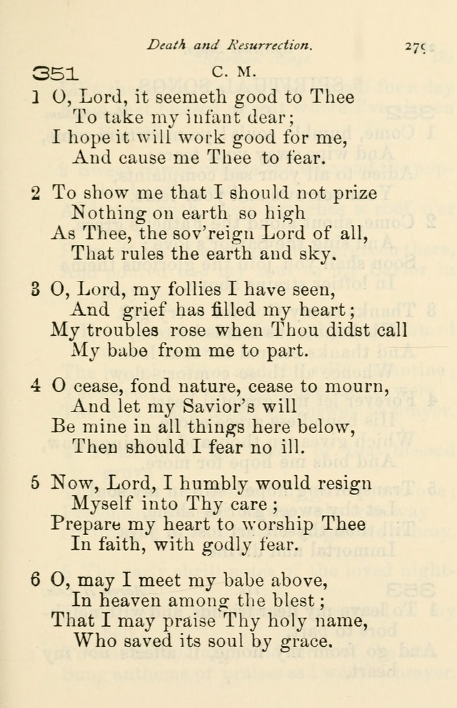 A Choice Selection of Hymns and Spiritual Songs for the use of the Baptist Church and all lovers of song page 282