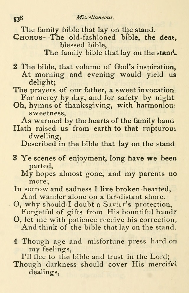A Choice Selection of Hymns and Spiritual Songs for the use of the Baptist Church and all lovers of song page 541