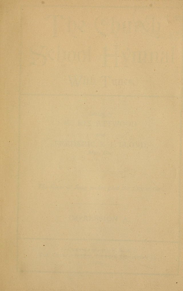 The Church School Hymnal with Tunes page iii