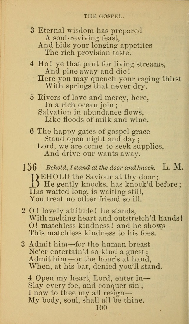 A Collection of Spiritual Hymns: adapted to the Various Kinds of Christian Worship, and especially designed for the use of the Brethren in Christ. 2nd ed. page 102