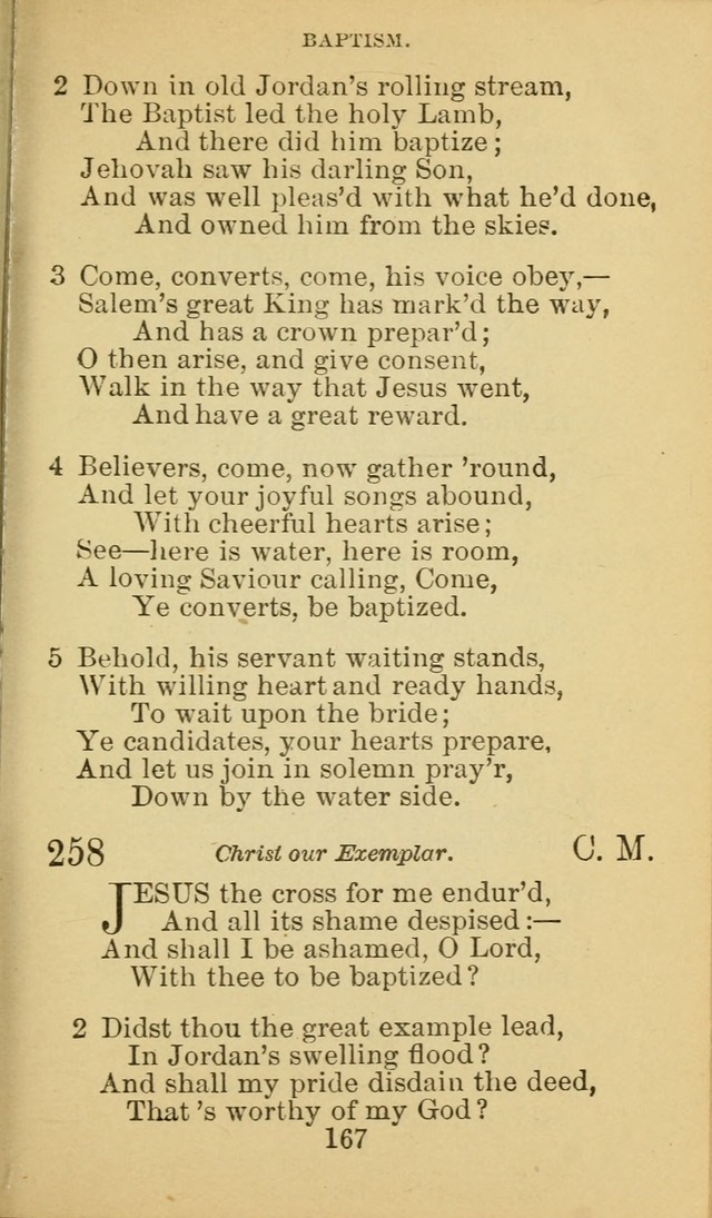 A Collection of Spiritual Hymns: adapted to the Various Kinds of Christian Worship, and especially designed for the use of the Brethren in Christ. 2nd ed. page 169