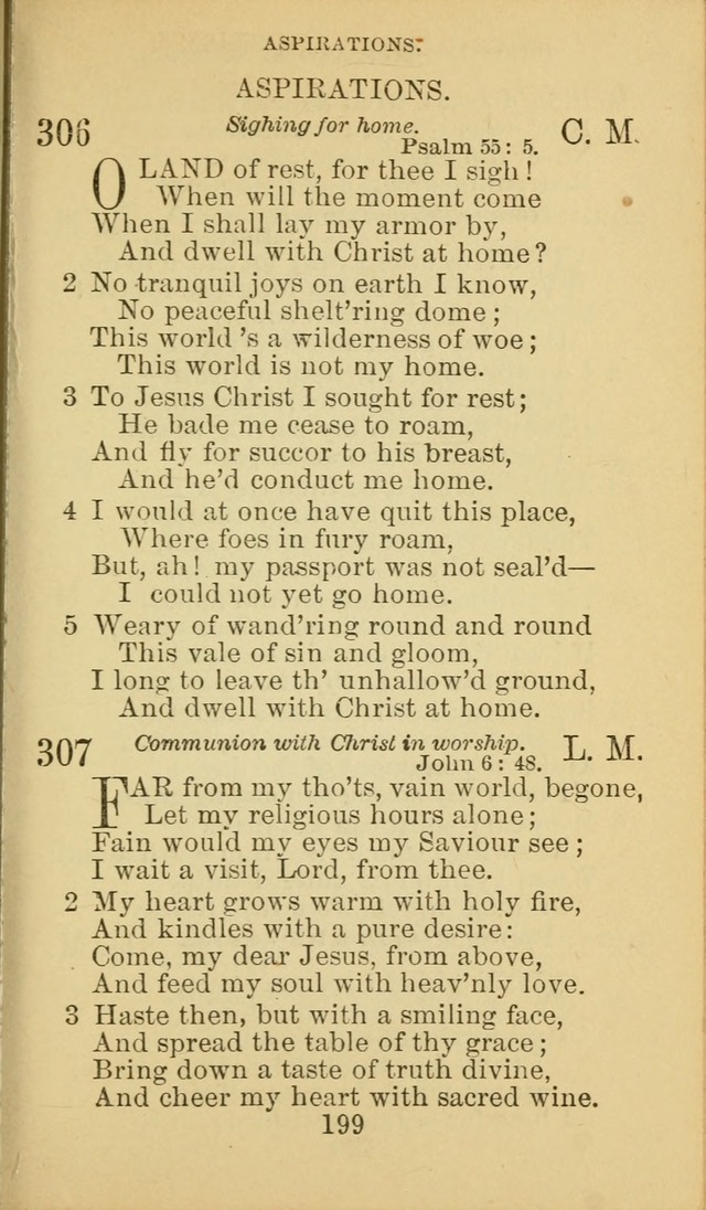 A Collection of Spiritual Hymns: adapted to the Various Kinds of Christian Worship, and especially designed for the use of the Brethren in Christ. 2nd ed. page 201