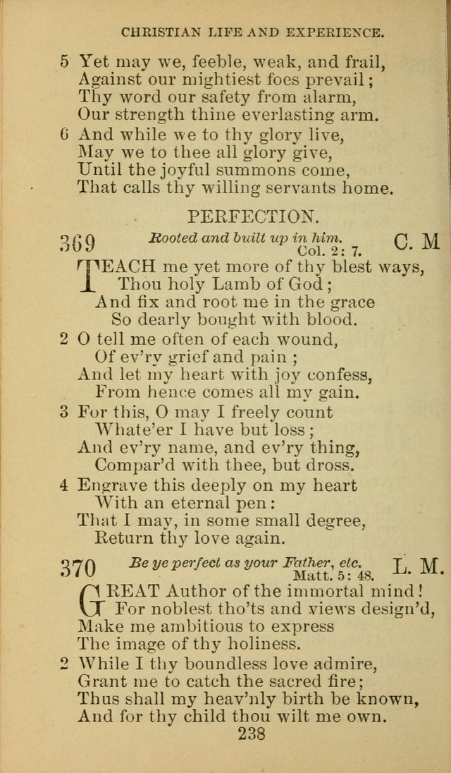 A Collection of Spiritual Hymns: adapted to the Various Kinds of Christian Worship, and especially designed for the use of the Brethren in Christ. 2nd ed. page 240