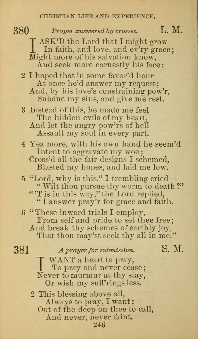 A Collection of Spiritual Hymns: adapted to the Various Kinds of Christian Worship, and especially designed for the use of the Brethren in Christ. 2nd ed. page 248