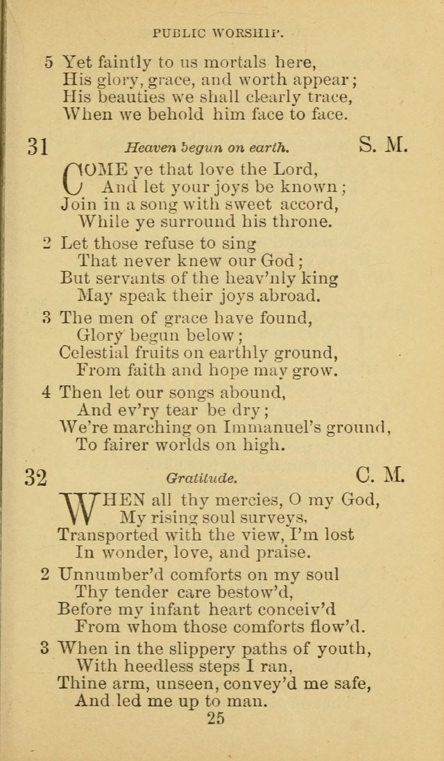 A Collection of Spiritual Hymns: adapted to the Various Kinds of Christian Worship, and especially designed for the use of the Brethren in Christ. 2nd ed. page 27
