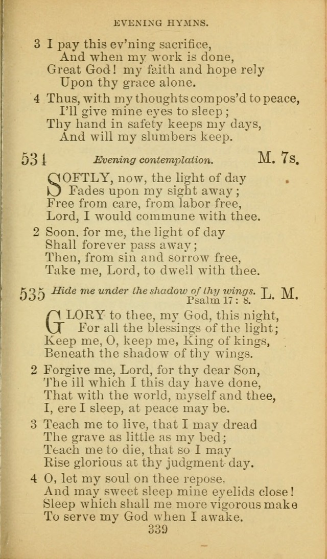 A Collection of Spiritual Hymns: adapted to the Various Kinds of Christian Worship, and especially designed for the use of the Brethren in Christ. 2nd ed. page 341