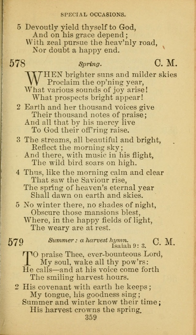 A Collection of Spiritual Hymns: adapted to the Various Kinds of Christian Worship, and especially designed for the use of the Brethren in Christ. 2nd ed. page 361