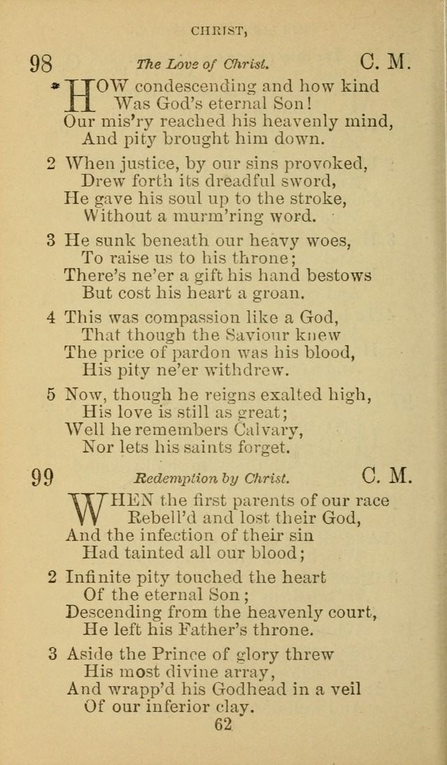 A Collection of Spiritual Hymns: adapted to the Various Kinds of Christian Worship, and especially designed for the use of the Brethren in Christ. 2nd ed. page 64