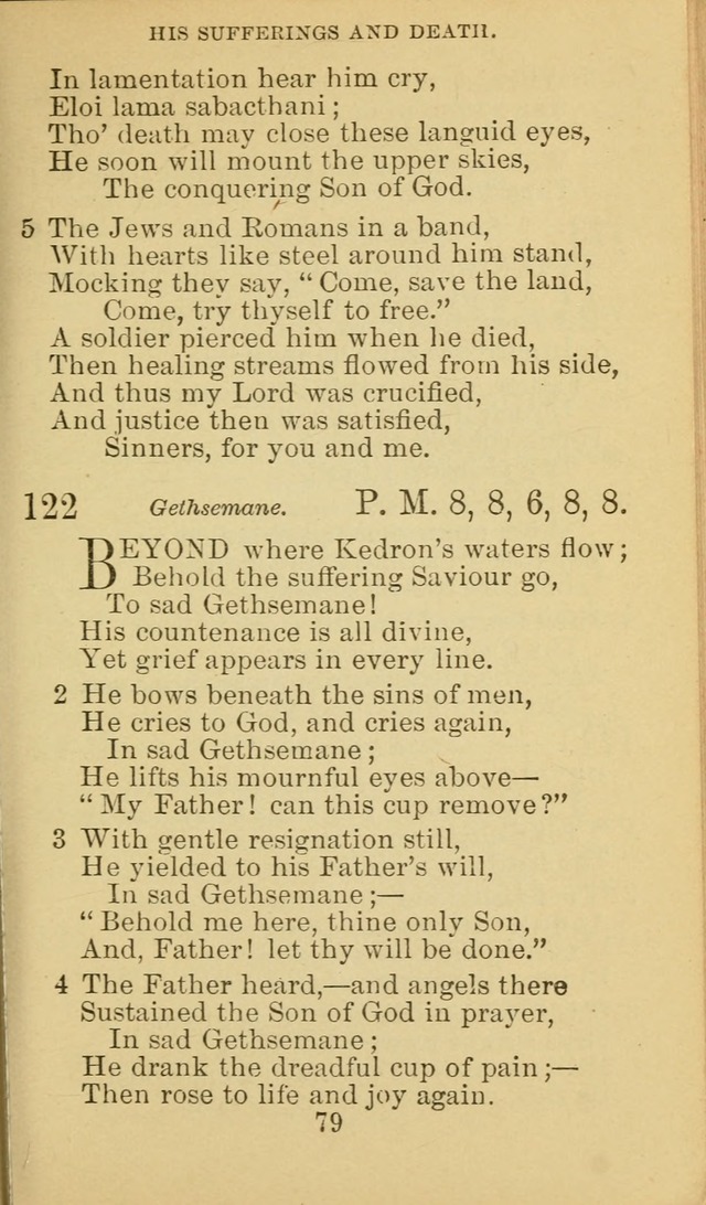 A Collection of Spiritual Hymns: adapted to the Various Kinds of Christian Worship, and especially designed for the use of the Brethren in Christ. 2nd ed. page 81