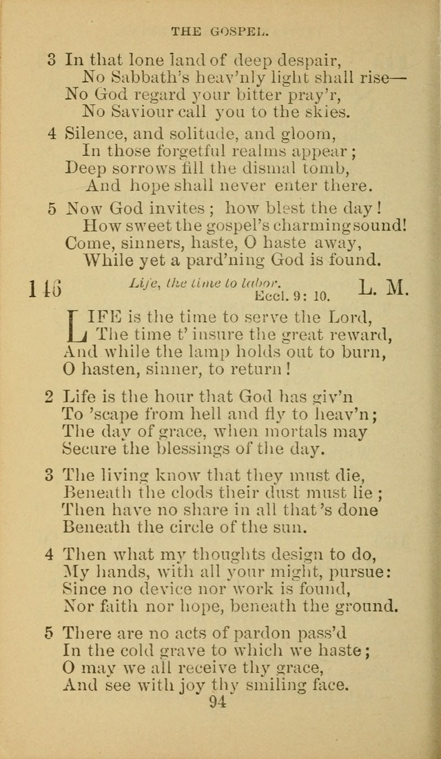 A Collection of Spiritual Hymns: adapted to the Various Kinds of Christian Worship, and especially designed for the use of the Brethren in Christ. 2nd ed. page 96