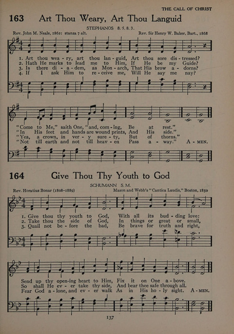The Church School Hymnal for Youth page 137