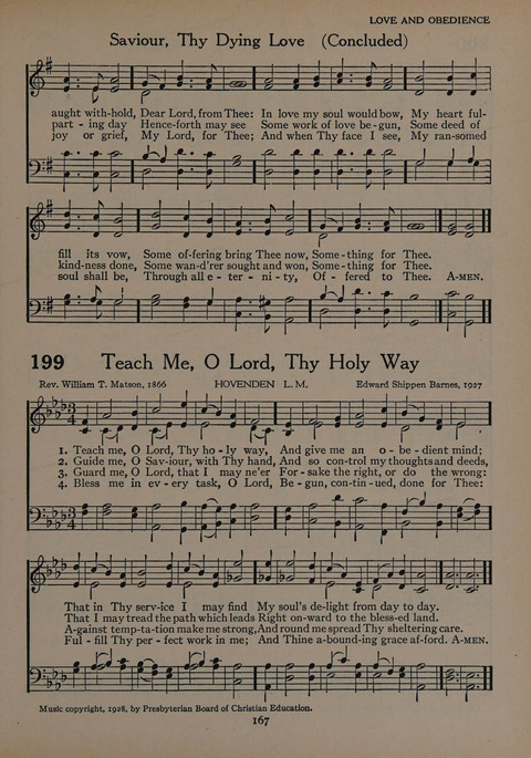 The Church School Hymnal for Youth page 167