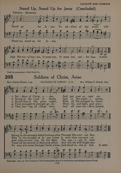 The Church School Hymnal for Youth page 173