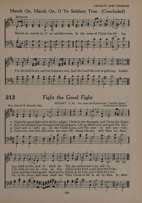The Church School Hymnal for Youth page 181