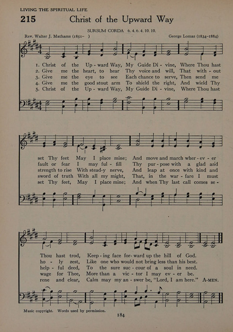 The Church School Hymnal for Youth page 184