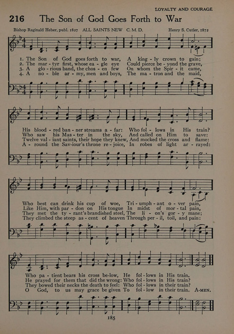 The Church School Hymnal for Youth page 185