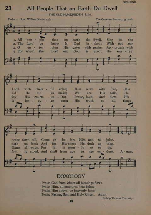 The Church School Hymnal for Youth page 19