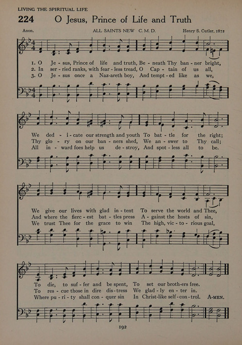 The Church School Hymnal for Youth page 192
