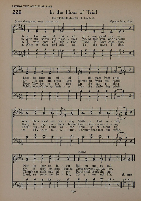 The Church School Hymnal for Youth page 196