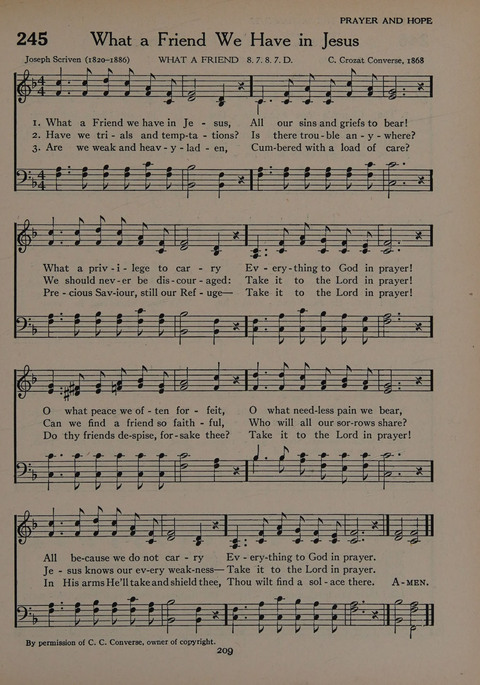 The Church School Hymnal for Youth page 209