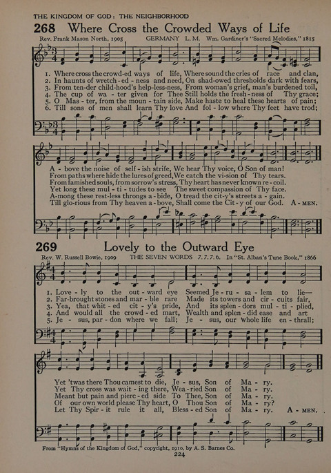 The Church School Hymnal for Youth page 224