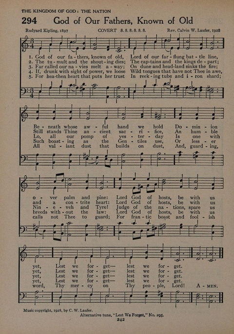 The Church School Hymnal for Youth page 242