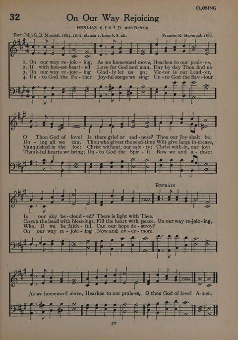 The Church School Hymnal for Youth page 27