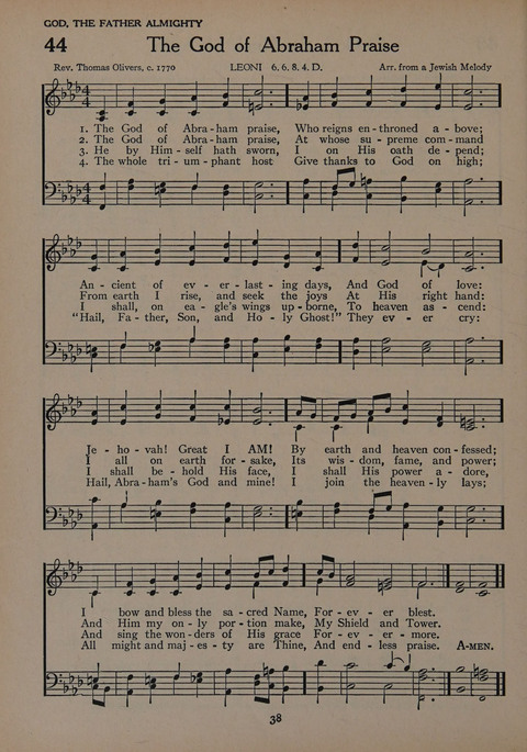 The Church School Hymnal for Youth page 38